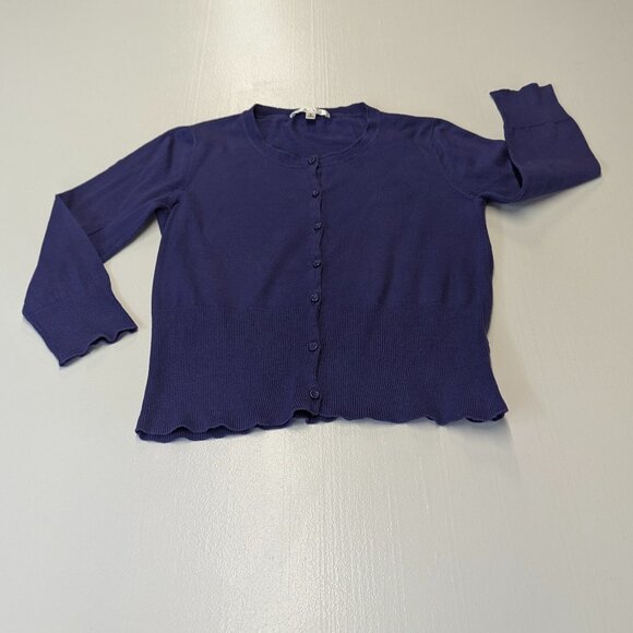 CAbi Size Small Purple Cardigan Sweater - Picture 1 of 8